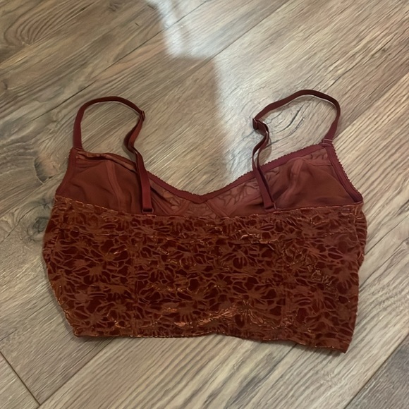 Intimately x Free People Velvet Floral Bralette - Picture 2 of 4